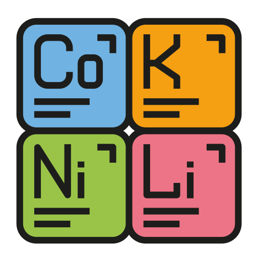 tabla periódica Generic color lineal-color icono