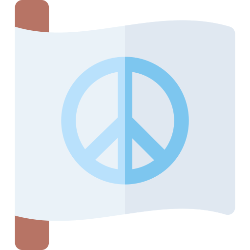 bandiera della pace Basic Rounded Flat icona