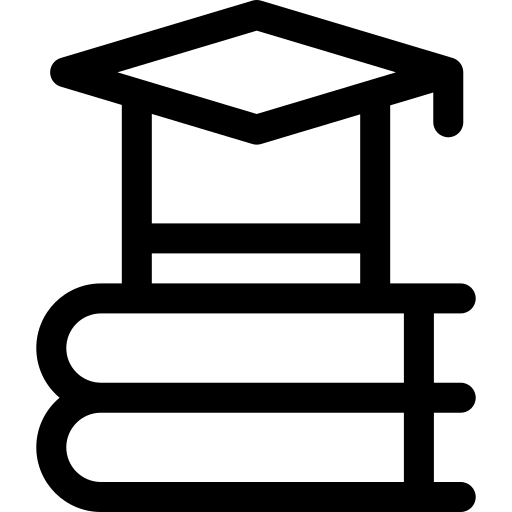 educação Basic Rounded Lineal Ícone