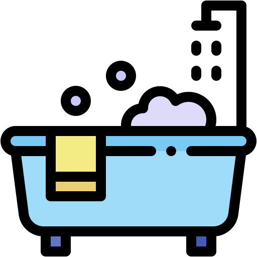 목욕통 Generic color lineal-color icon