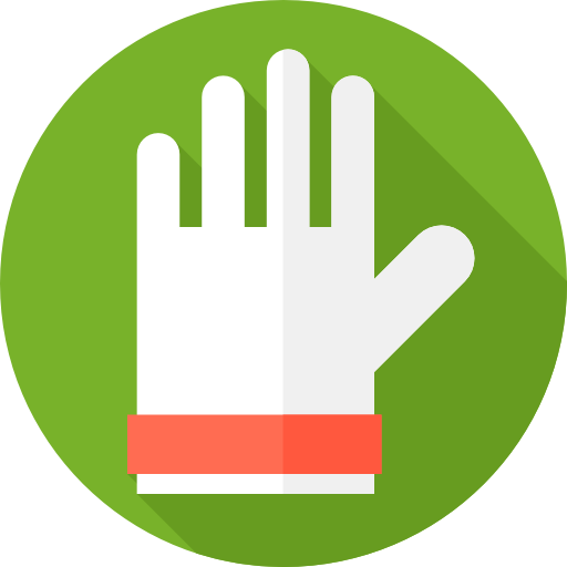 Glove Flat Circular Flat icon