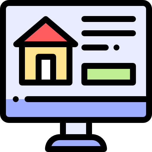 Real estate Detailed Rounded Lineal color icon