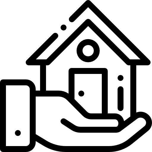 부동산 Detailed Rounded Lineal icon