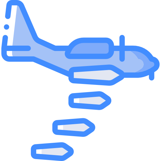 Plane Basic Miscellany Blue icon