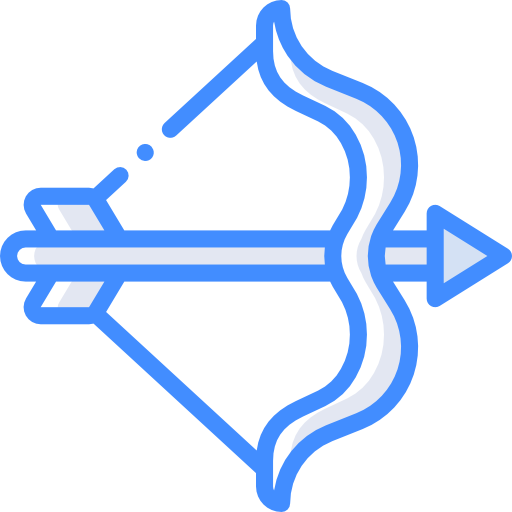 bogenschießen Basic Miscellany Blue icon