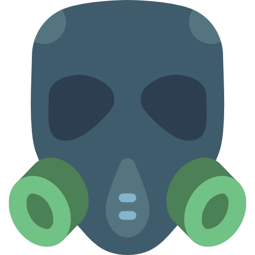 masque à gaz Basic Miscellany Flat Icône