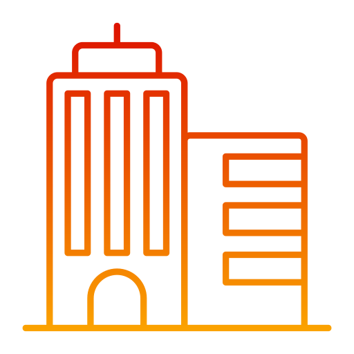 Skyscraper Generic gradient outline icon