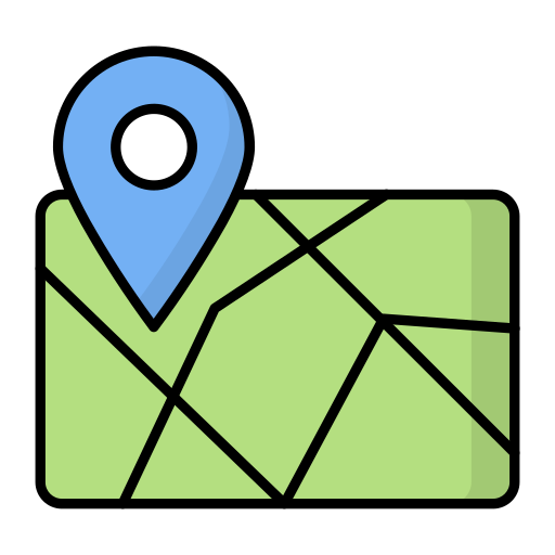 mapa Generic color lineal-color icono
