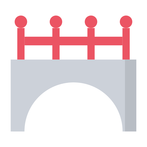 Bridge Generic color fill icon