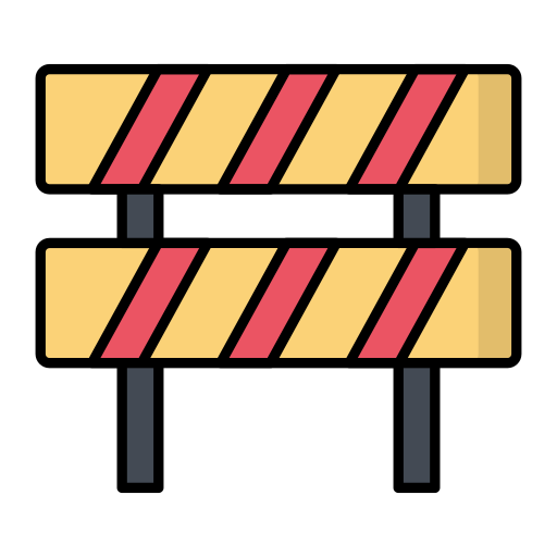 Barrier Generic color lineal-color icon
