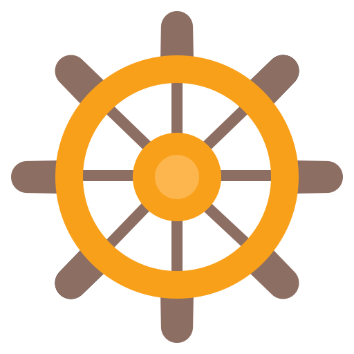 ruota della nave Generic color fill icona