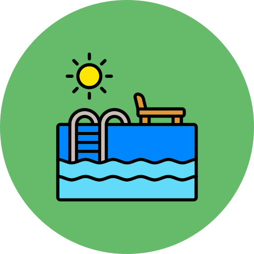 piscina Generic color lineal-color icono