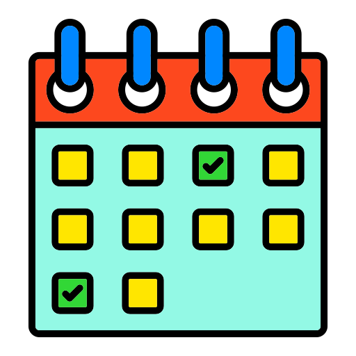 calendario Generic color lineal-color icona