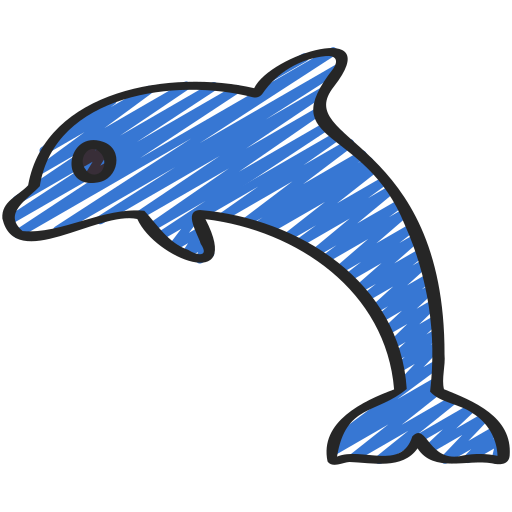 golfinho Juicy Fish Sketchy Ícone