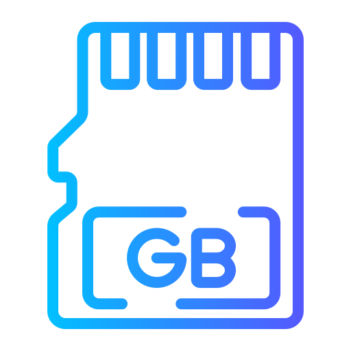 メモリカード Generic gradient outline icon