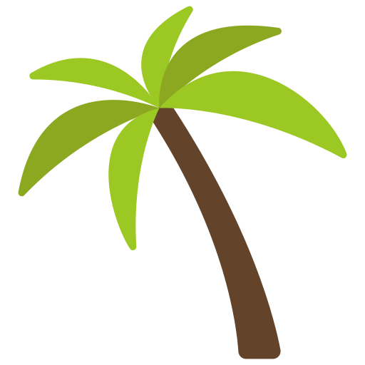 drzewo palmowe Juicy Fish Flat ikona
