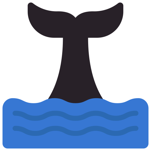 Whale Juicy Fish Flat icon