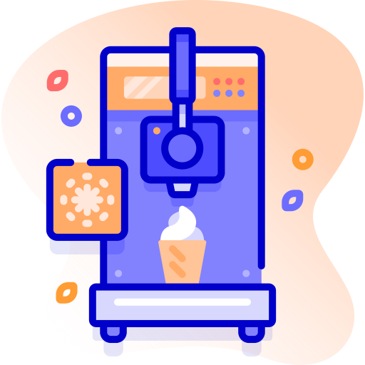 Ice cream machine Special Ungravity Lineal color icon