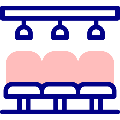 siedzenia Detailed Mixed Lineal color ikona