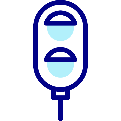 신호등 Detailed Mixed Lineal color icon