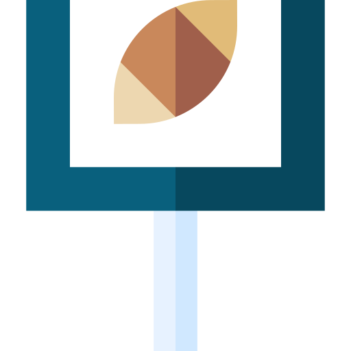 palo della porta Basic Straight Flat icona