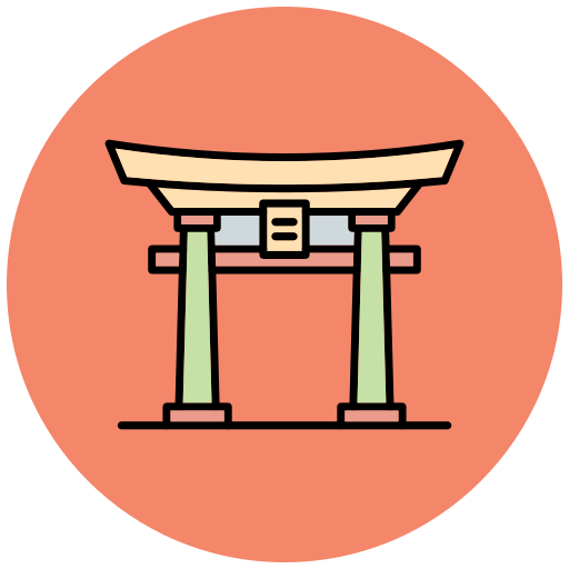 brama torii Generic color fill ikona