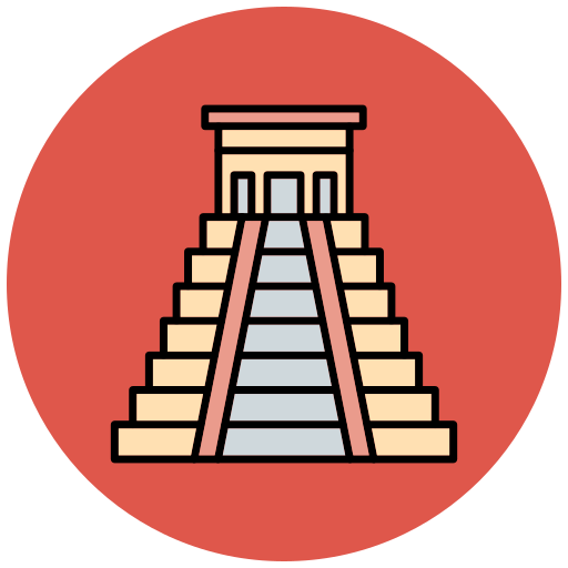 マヤのピラミッド Generic color fill icon