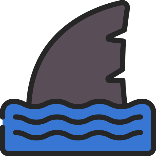tubarão Juicy Fish Soft-fill Ícone