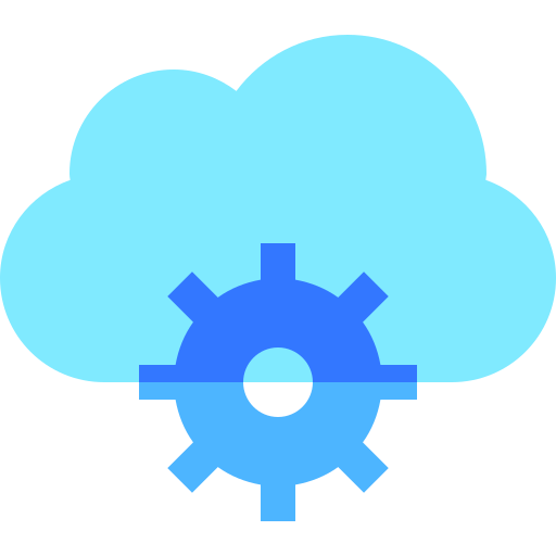 Cloud Computing Basic Sheer Flat icon