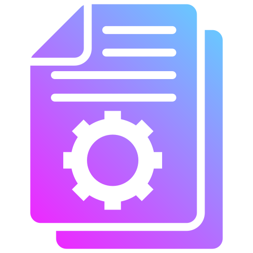 dokumentenverwaltung Generic gradient fill icon