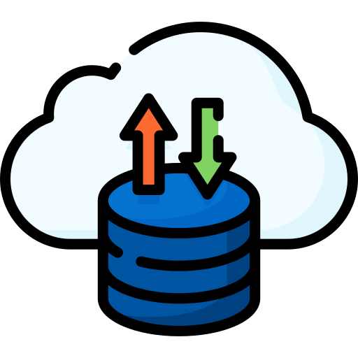 Cloud storage Special Lineal color icon