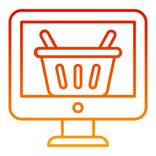 Online shopping Generic gradient outline icon