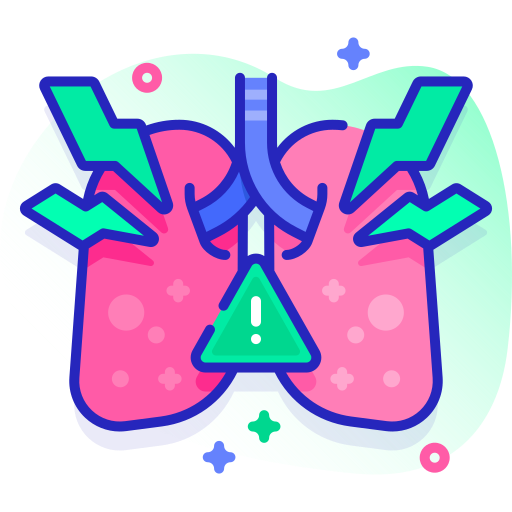 asthma Special Ungravity Lineal color icon
