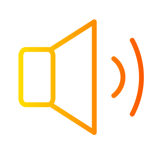 Audio control Generic gradient outline icon