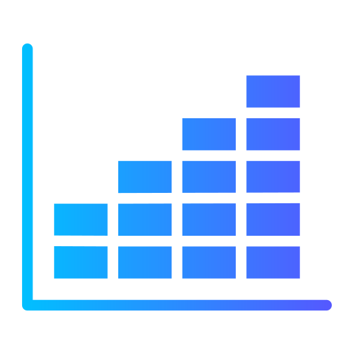 차트 Generic gradient fill icon