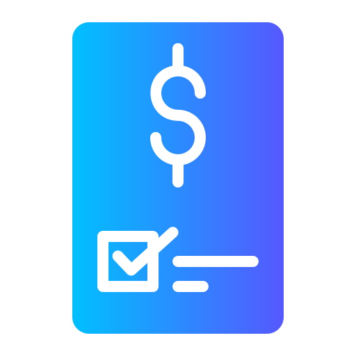 Invoice Generic gradient fill icon