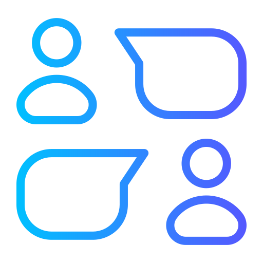대화 Generic gradient outline icon