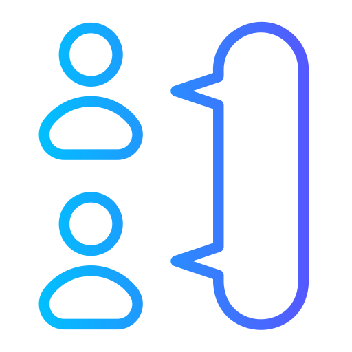 dialog Generic gradient outline ikona