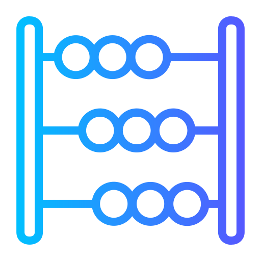 Ábaco Generic gradient outline icono
