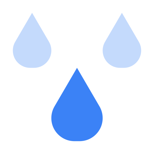 Raindrops Generic color fill icon