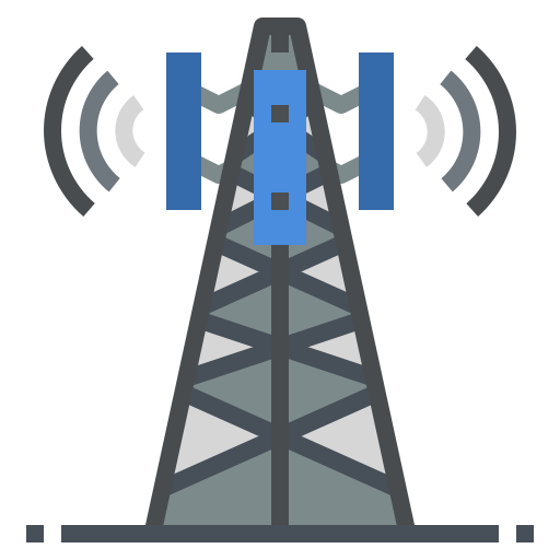 Satellite tower Generic color fill icon