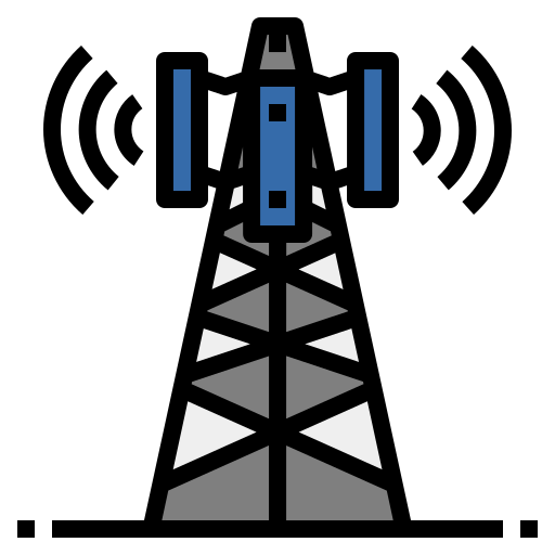 torre satélite Generic color lineal-color icono