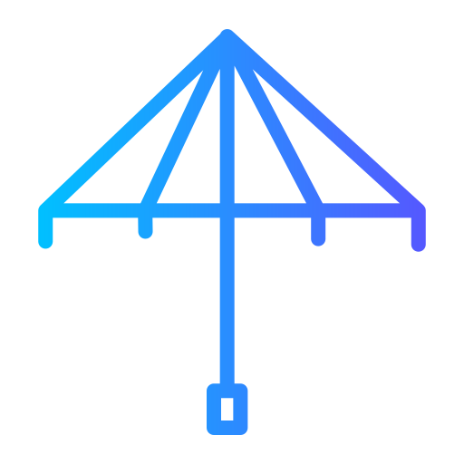 傘 Generic gradient outline icon