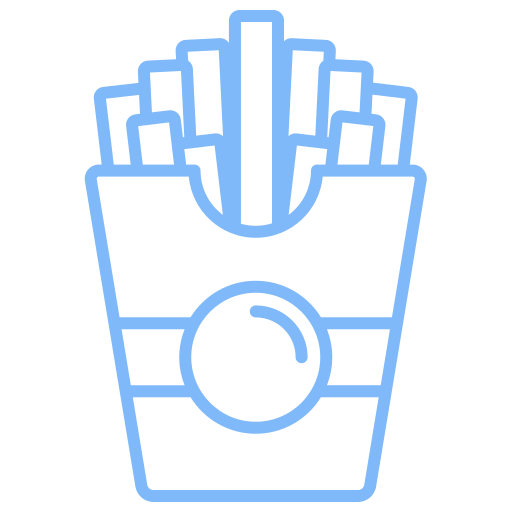 French fries Generic color outline icon