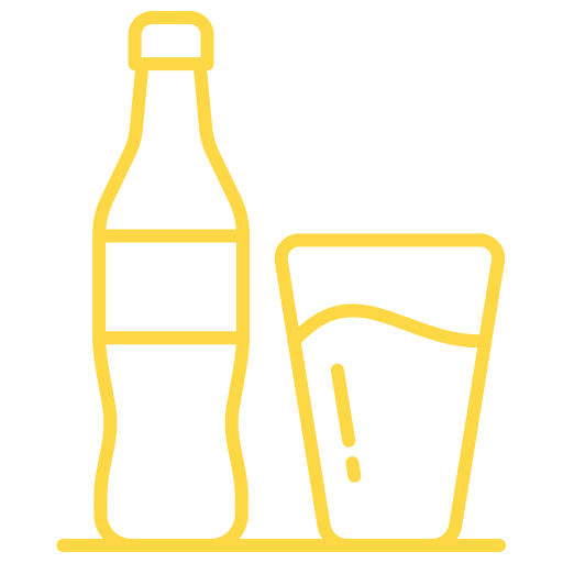 Бутылка для напитков Generic color outline иконка