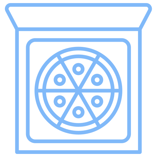 caja de pizza Generic color outline icono
