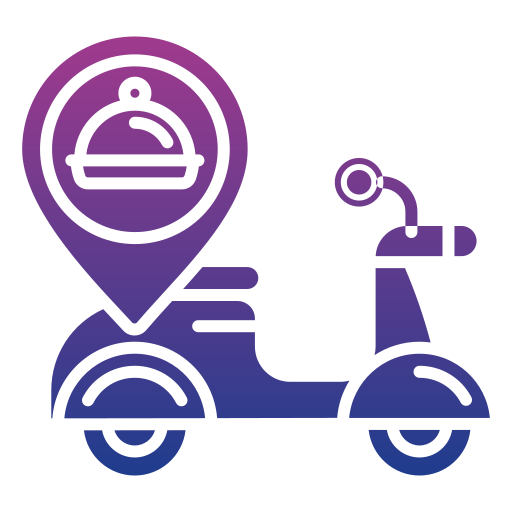 rower dostawczy Generic gradient fill ikona