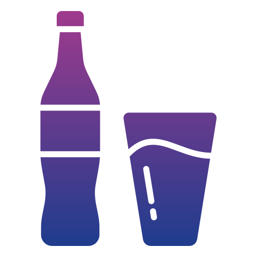 bottiglia per bevande Generic gradient fill icona