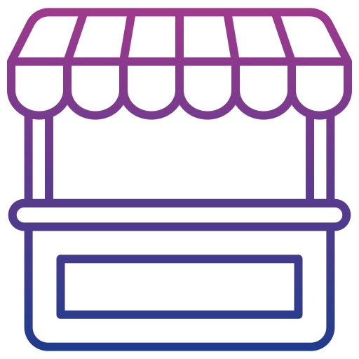 Food Stand Generic gradient outline icon