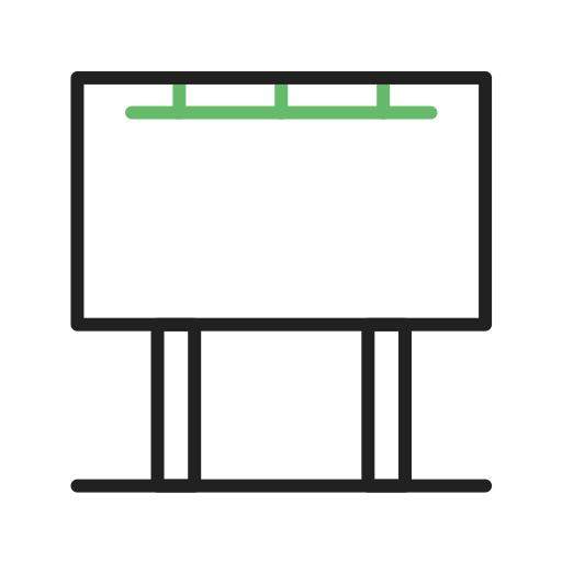 Billboard Generic color outline icon